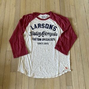 Lucky Brand raglan graphic tee L
